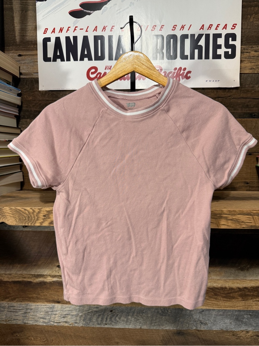 Levi's Pink Short-Sleeve Ringer Tee with White Trim